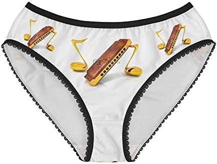 SpreadPassion Harmonica Panties, Harmonica Underwear, Briefs, Cotton Briefs, Funny Underwear, Panties For Women