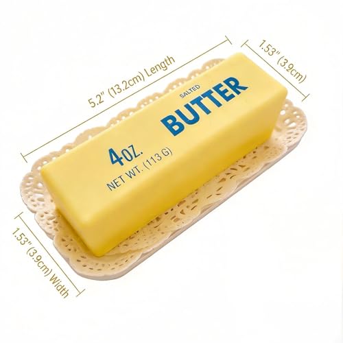 12 Pack Butter Squishy Toy, Super Soft Slow Rising Squeeze Toys, Stress Relief Sensory Fidget Butter Shape for Kids & Adults, Anxiety Releasing Squishies for Party Favors, Classroom Prizes - image 2