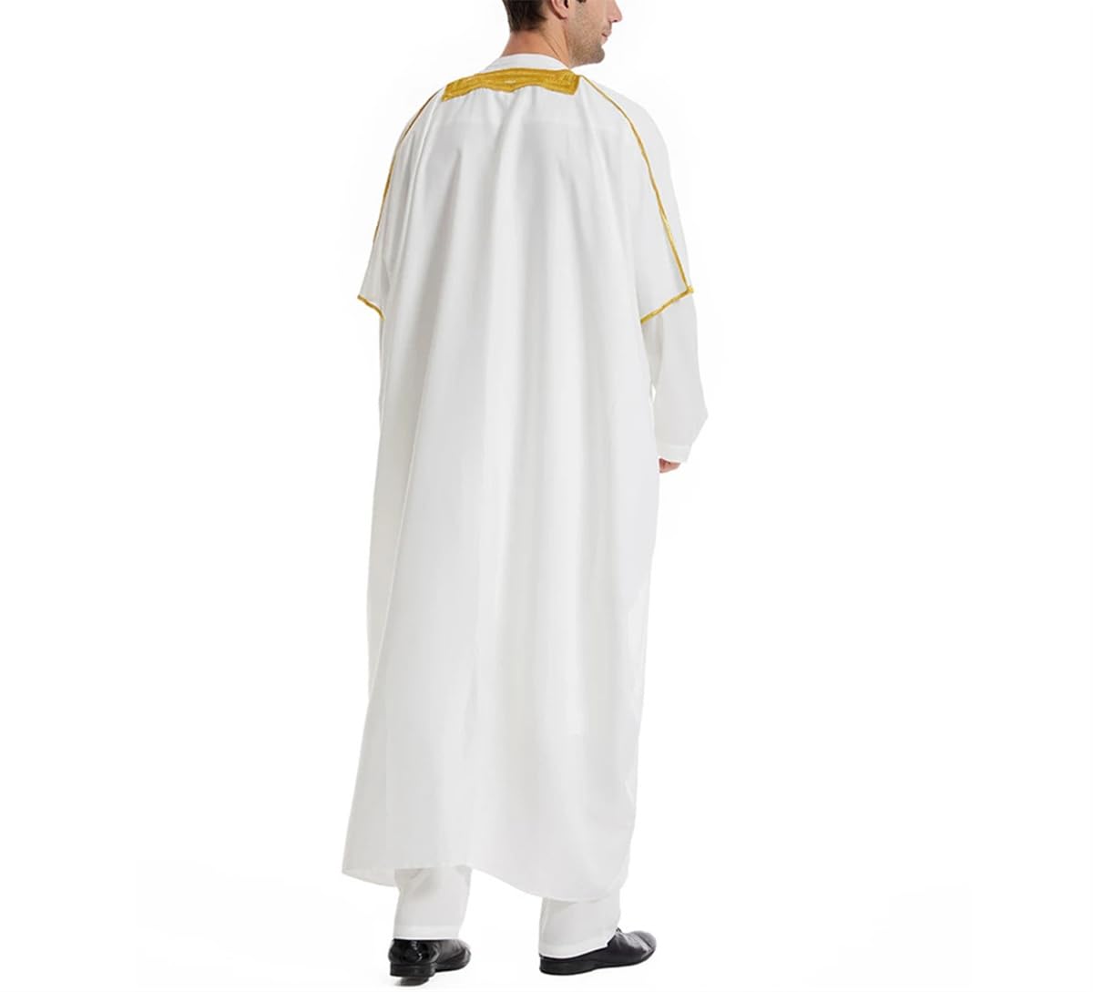 Abaya per Musulmani,Uomo Tradizionale Eid Abito Arabo Abito Musulmano Kimono Islam Dubai Abaya Saudita Abaya Caftano Ramadan Jubba Thobe