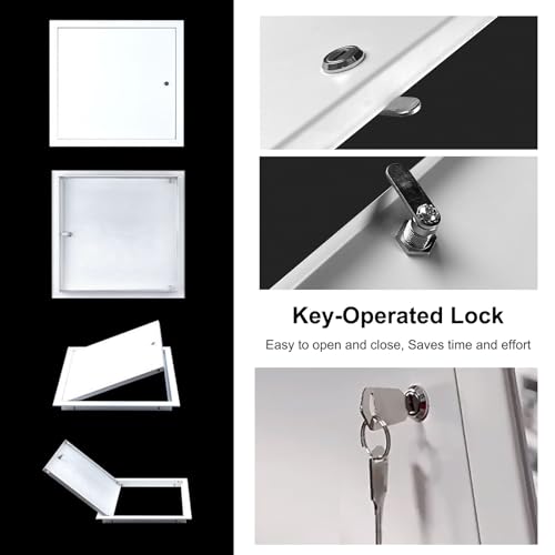 Escotilla de inspección de fontanería panel con cerradura para techo y pared 5