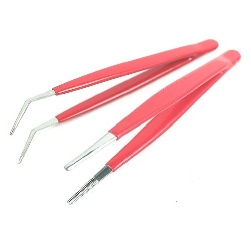Proskit 908T301 Steel Tweezer Set (Red) Amazon.in Home Improvement