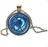Vintage Amulet Trollhunters Pendant Necklace Toys Jewelry Bronze Color Chain for Childrends Women...