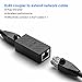 Dingsun RJ45 Coupler, Ethernet Extender Female to Female Ethernet Coupler for Cat7/ Cat6/ Cat5/ Cat5e(2Pack, Black)