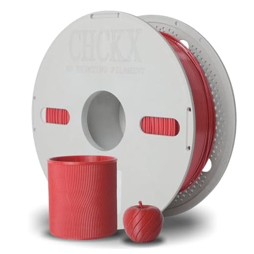 CHCKX PCTG Filament Red for 3D Printing Better Than PETG Filament Tough High Strength Excellent Layer Adhesion High Temperature