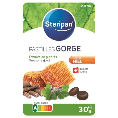 Steripan Pastilles Gorge, Miel, Extraits Plantes