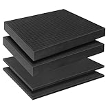 Pick and Pluck Foam Sheets, 2Pcs 16 x 12 x 2 Inch Pick Apart Foam Inserts and 2Pcs 16 x 12 x 0.4 Inch Bottom Padding for Camera Storage, Crafts, Tool Box, Storage Drawer