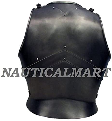 Medieval Steel Knight Pauldron Shoulder Armor LARP Pair Halloween Costume