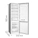 Gorenje RK418DPS4 Kühl-Gefrierkombination/Fre... D / 39 dB / 269 L/Eco-Modus/CrispZone/Metal... Cooling/Türanschlag wechselbar/HxBxT:180 x 55 x 55,7cm