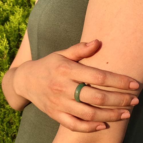 Whitestone Jewelry Co. Griffith Green Agate Ring (Size 8) #TOP1