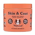 Natural Dog Company Skin & Coat Chews, Salmon & Peas Flavor, Dog Vitamins and Supplements for Healthy Skin and Coat, Itch Relief for Dogs with Allergies, with Biotin, Vitamin E, and Omega 3