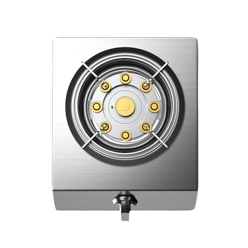 ポータブルガスストーブ、カセットストーブ、最大17060BTUシングルバーナーカセットストーブ車旅行自宅およびアパート用圧電セラミック点火 (Color : LPG, Size : Style 2)