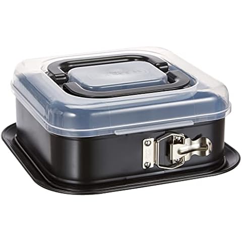 Original Kaiser Inspiration Springform eckig 24 x 24 cm, Backform rechteckig mit Deckel Cover