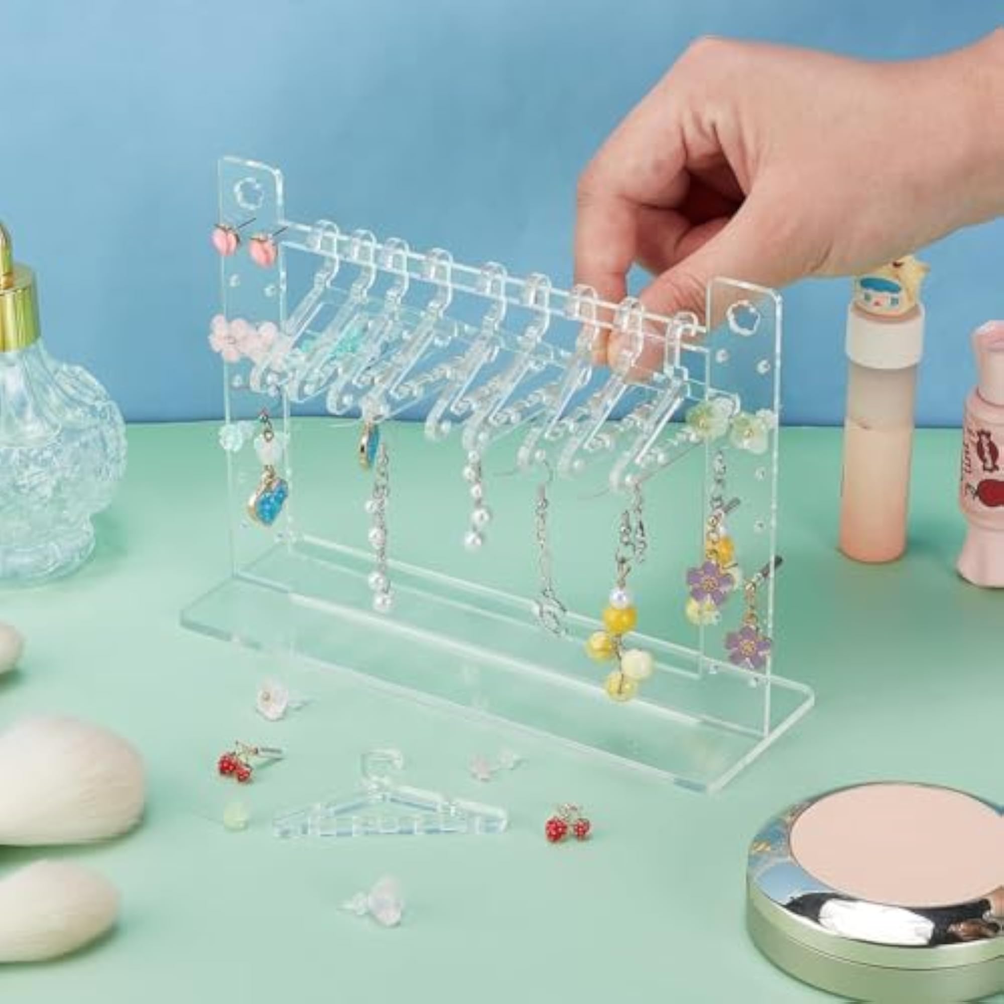 Clear Acrylic Earring Stand Organizer