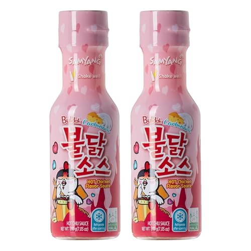 Samyang Spicy Chicken Roasted Sauce koreanisches Essen oder Sauce 200 ml (Carbo) 2 Stück