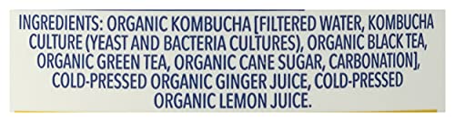 Health-Ade Kombucha, Organic, Lemon, Ginger, 16 Fl Oz #TOP7