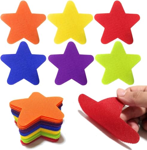 WZTWZ - 30 Pack Poly Vinyl Spot Markers, 4 Inch Floor Dots Non-Slip Rubber Agility Dots, Flat Field Cones Circles for Training, Exercise Drills, Gym, Football, Basketball, 5 Colors