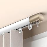 Asta per tenda regolabile per soffitto o parete, barra divisoria da 120 cm, per soggiorno, camera da letto o doccia, perfetta per decorare la casa