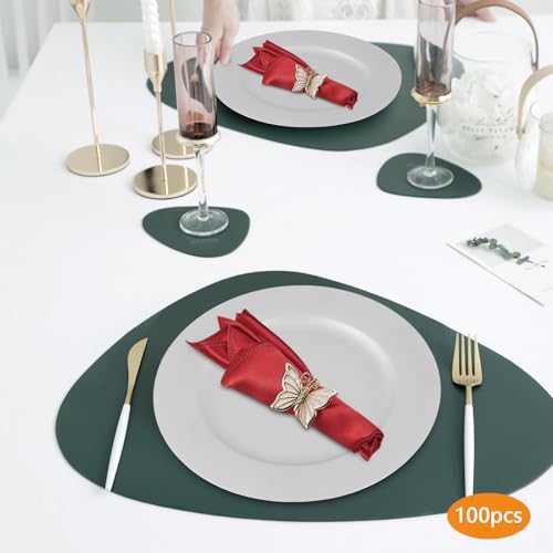 100 Platos Cargadores Redondos Plateados de 13 Pulgadas miniatura 2