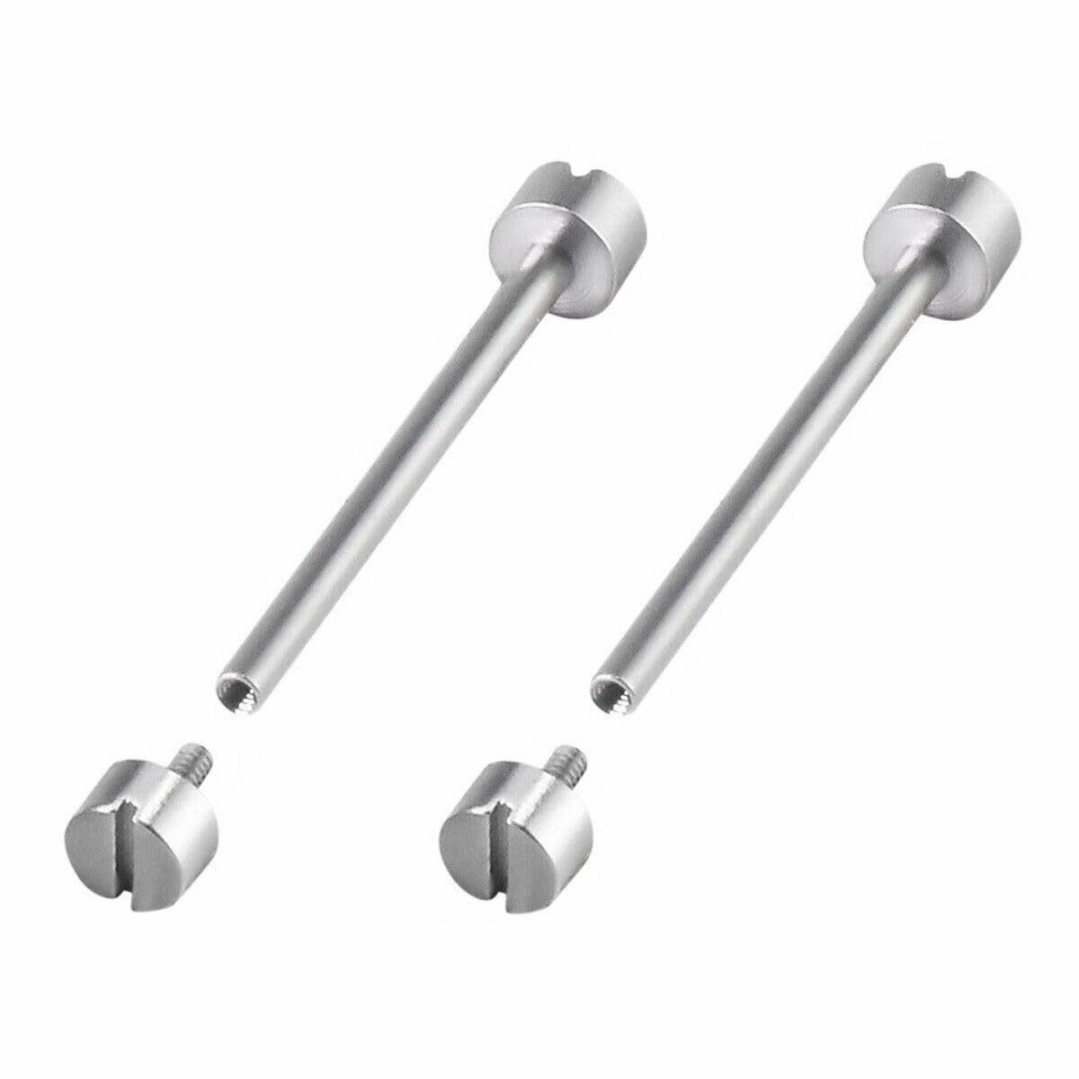 Ewatchparts 2 Pcs Replacement Tube & Screw Pin Compatible With Invicta 16mm Watch Band Strap Lug Stainless Steel