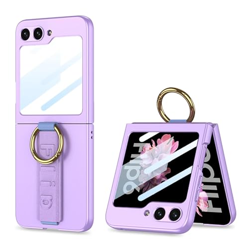 Coque Samsung Z Flip 4 antichoc avec bracelet amovible et film de protection