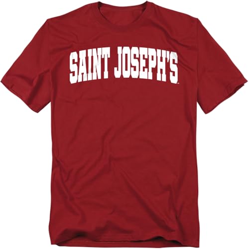 Saint Josephs University School Name Arch Unisex Adult T, Cardinal, XL