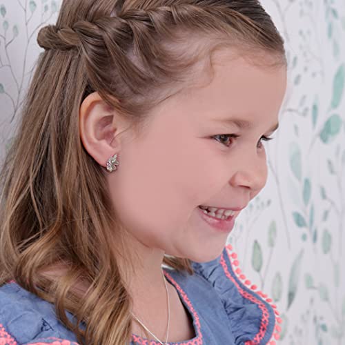 Cherished Moments Children's Sterling Silver Unicorn Earrings with Screw Backs and Sparkling CZs for Girls2