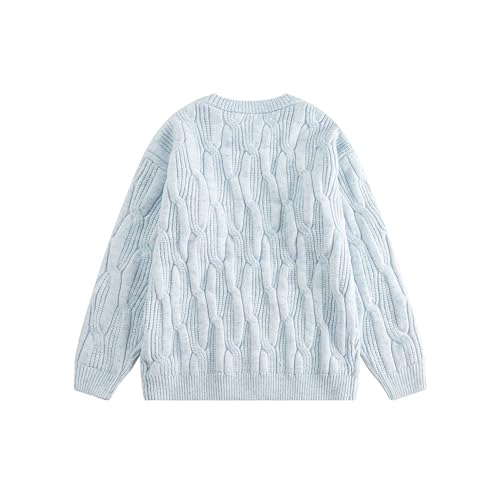 Winter Japanese Style Men's Sweater Loose Casual Knit Sweater3