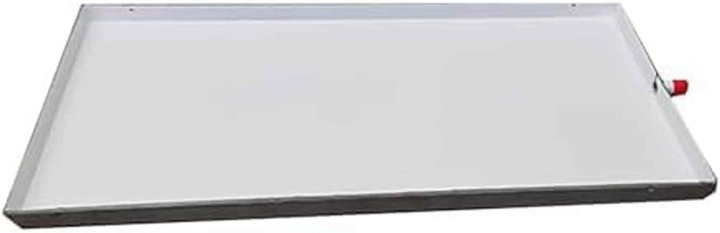 Indoor/Outdoor Air Conditioner Water Tray,No Leak Condensate Water Collector,Universal Galvanized Metal Drip Tray for Units Heat Pump System