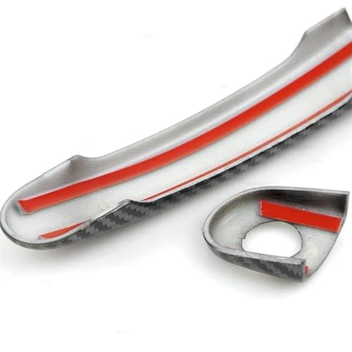 Cubierta de manija exterior de fibra de carbono para Audi TT MK1 A2 2000-2005 4