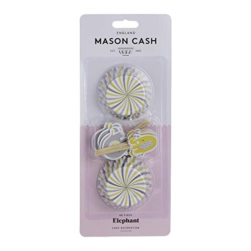 Mason Cash 48 Elephant Cupcake Case & Toppers, Multicolor - Image 2