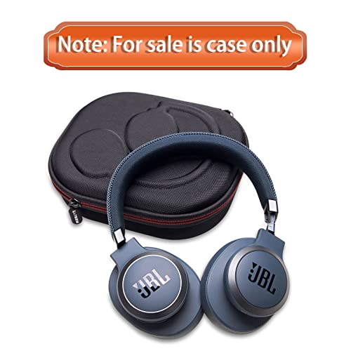 Image of L LTGEM EVA Hard Case for JBL Live 770NC /660NC /650BT /460NC /670NC /400BT /500BT and JBL Tune 770NC /710BT /720BT /760NC /700BT /750BT /510BT /660NC /520BT /500 /Tour One Bluetooth Wireless Headphone(Black+Blue)
