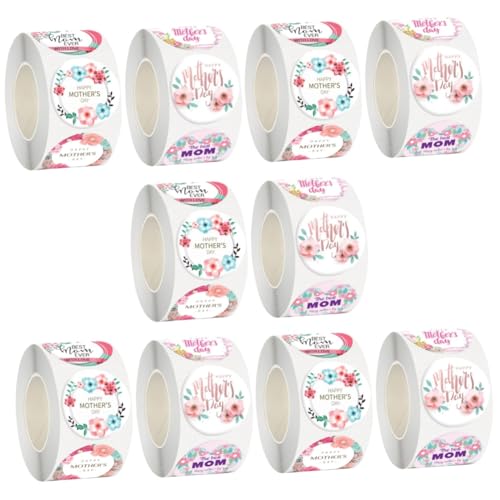 Étiquettes autocollantes de fête des mères idéales pour sceller vos emballages de cadeaux