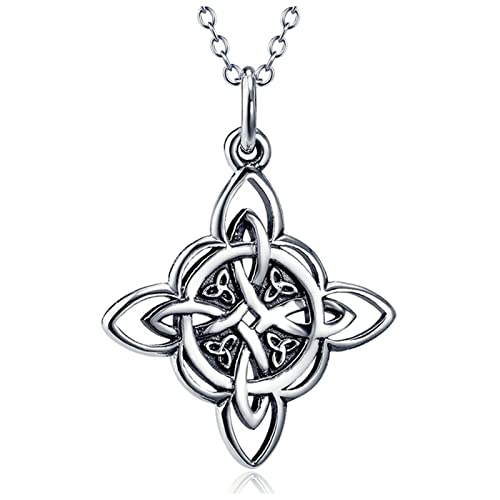 PAXLBF Necklace Men Pendant Necklace Love Knot Amulet Jewelry Silver Necklace(Poland)