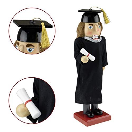 Clever Creations Boy Graduate 14 Inch Traditional Wooden Nutcracker, Festive Christmas Décor For Shelves And Tables #TOP2