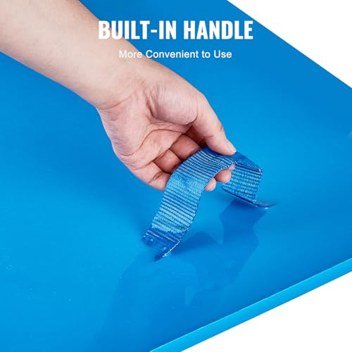 VEVOR Betonstempelmatte, 61 x 61 cm, 7 Stück, Betonstrukturhaut, Polyurethan-Stempel, Steinfliesen-Strukturmatte, Schieferbodenabdruck, nahtloser Stempel, Betonformen für dekorative Außenbereiche