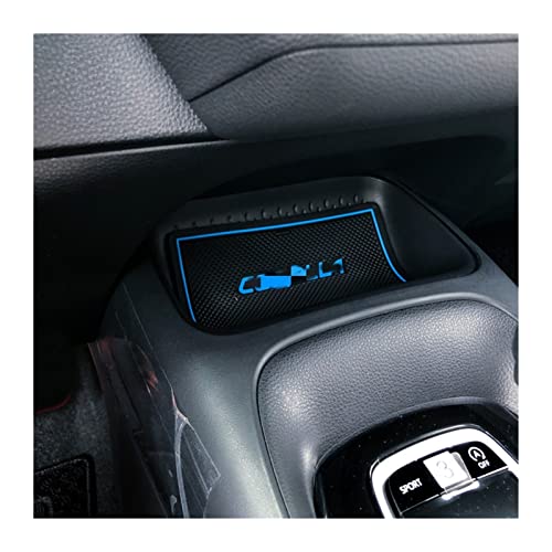 Tapis de rainure de porte antibruit pour Corolla E210 2019 caoutchouc bleu