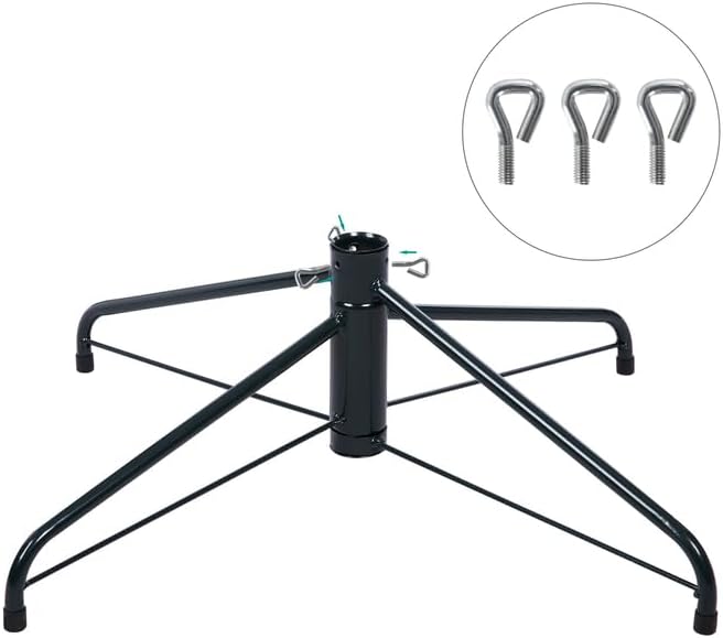 Miniatura 9 de Naomi Home Árbol de Navidad artificial de 4.5 pies con luces, pícea realista, preiluminado, con 674 puntas de ramas, 250 luces cálidas y soporte de