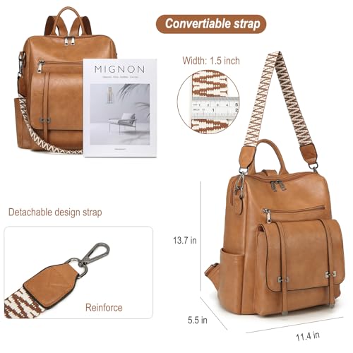 Kooijnko Fashion Backpack Purse For Women thumb #4