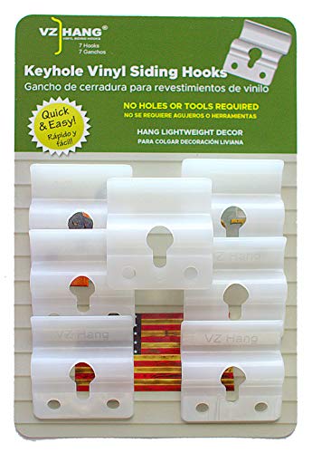 Hot Deals VZ Hang Keyhole Vinyl Siding Hooks