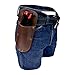 Hide & Drink, Thick Leather Holster for Pruning Shears w/Belt Loop Garden Scissors Sheath, Folding Saw, Construction & Utility Tools Pouch, Handmade Includes 101 Year Warranty (Bourbon Brown)