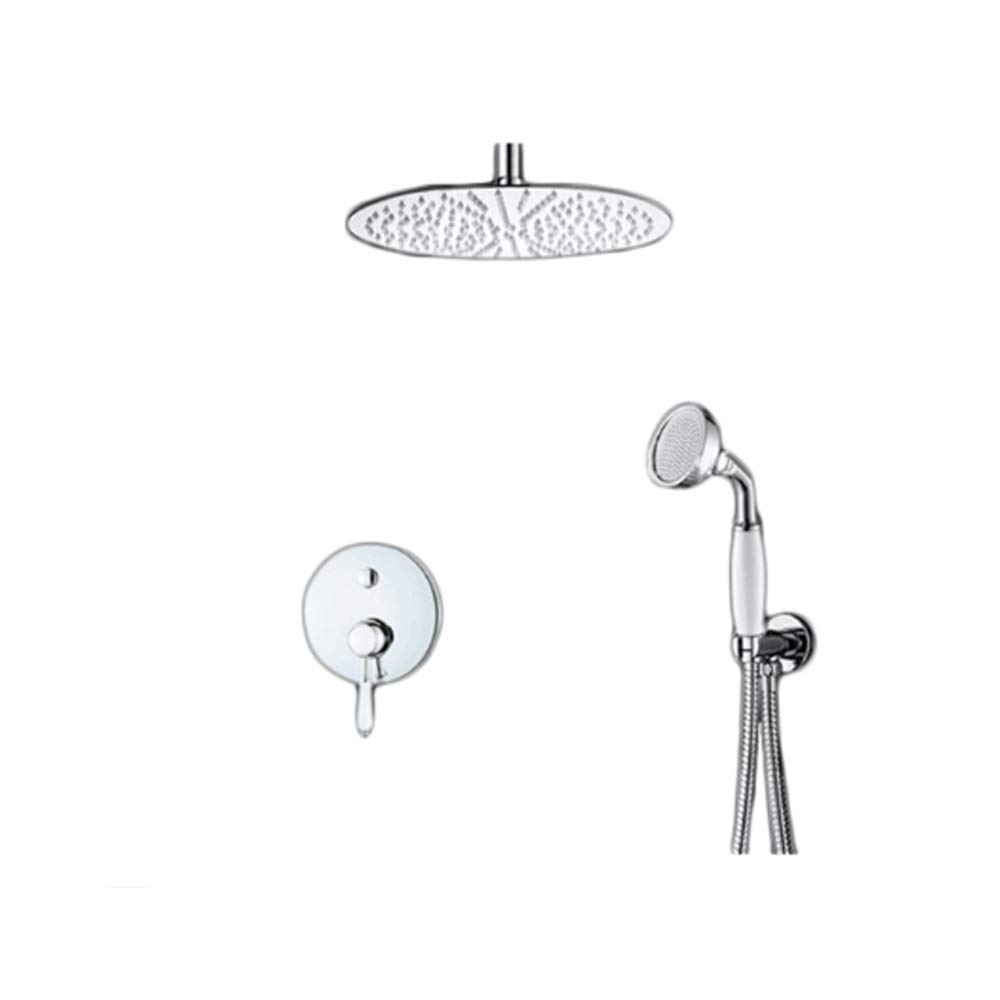 Ensemble de douche de salle de bain avec kit pomme de douche confortable et robinet encastré