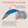 Kelty Sideroads Awning Shelter for Car Camping, Tailgating, and Summer Beach Trips, Protection from Elements and UV, Universal Mount, Sturdy Steel Frame, Easy Setup