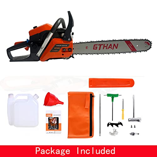 Gas Chainsaw 60Cc 2-Cycle Gasoline Powered Chainsaws 20-Inch Professional Power Chain Saws For Forest Cutting Trees, Wood, Garden And Farm Use #TOP4
