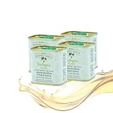 Aceite de Oliva Virgen Extra Ecológico 500ml | Almazara Familiar | AOVE Picual Orgánico Prensado en Frío | Agricultura Ecológica Certificada (4 Latas 100 ml por paquete)