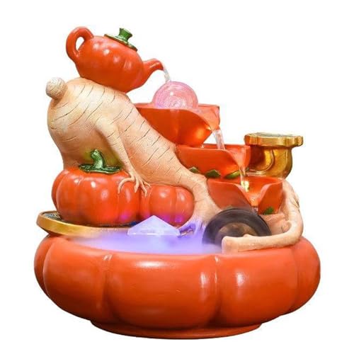 Fuente de Interior de Mesa con Luz y Nebulizador, Fuente Decorativa para Salón, Oficina y Hogar, CREA Un Ambiente Tranquilo y Relajante