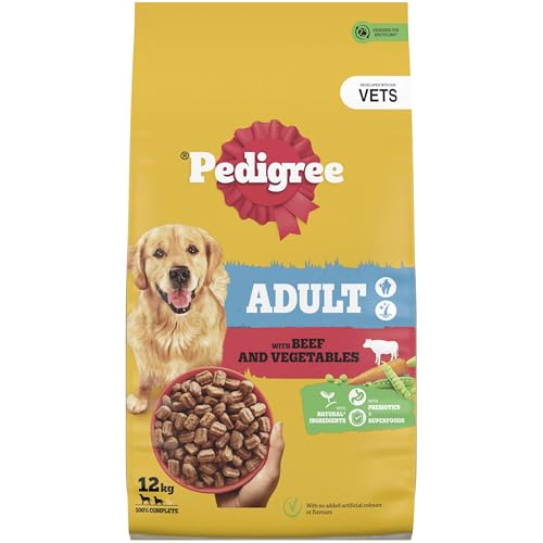 Pedigree Complete Dog Dry Food for Dogs with Beef and Vegetable 12 kg