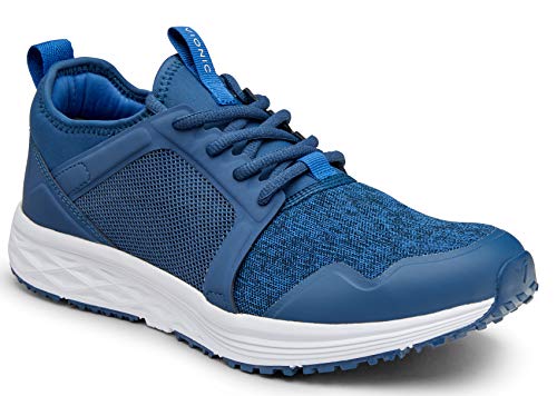 Vionic Men's Dominic Lace-up Walking Sneaker Navy Mens 12 US