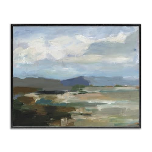 Abstract Cloudy Mountains Landscape, 11 x 14 Inch Framed Giclée Print
