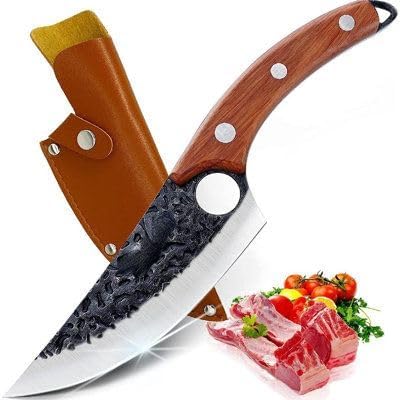 JOFRAKING Viking Knife, Japanese Meat Cleaver Knives Forged Boning Knife with Sheath, High Carbon Steel Japan Butcher Fillet Knife Chef Knives for Kitchen, Camping (B0DF6L1JY7) Amazon Price History, Amazon Price Tracker