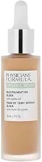 Physicians Formula Organic Wear Silk Foundation Elixir, Weightless Ultra-Fluid Organic Foundation Infused with Jojoba Oil and Aloe Vera, Medium Shade